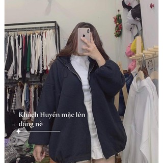 ÁO KHOÁC NỈ DÂY RÚT KHUY TRÒN