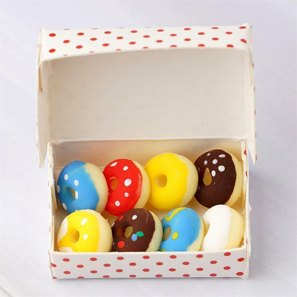 Set 8 Mô Hình Bánh Donut Trang Trí Nhà Búp Bê