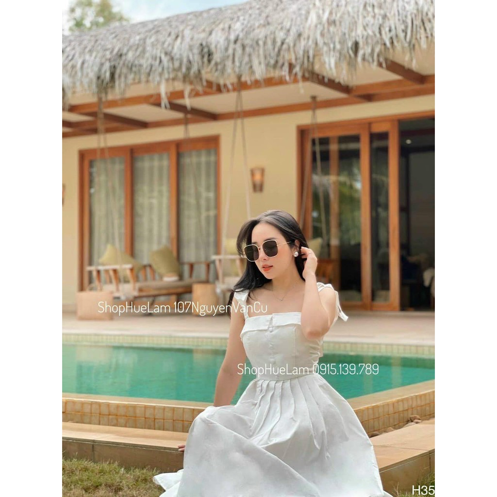 Váy 2 Dây Buộc, đệm ngực 4 màu siêu chảnh ( kèm ảnh thật ) | BigBuy360 - bigbuy360.vn