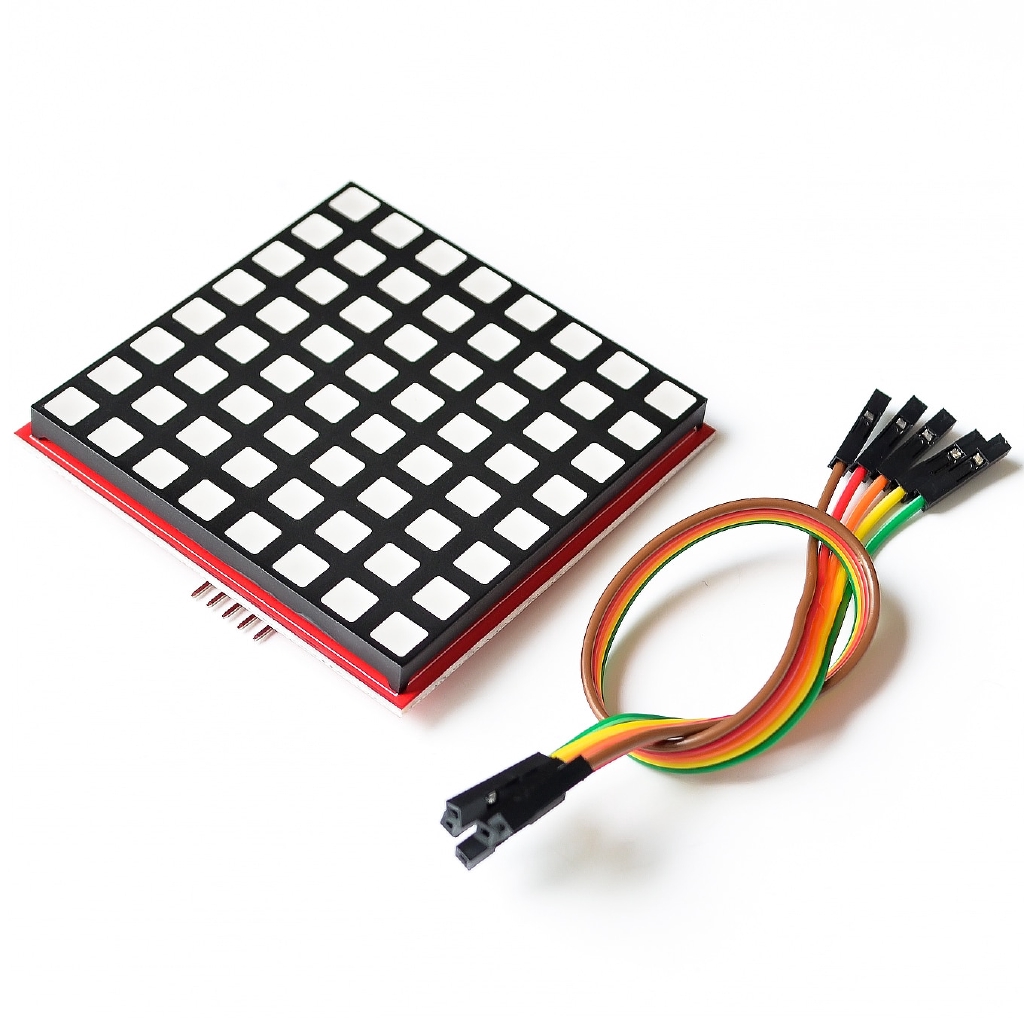 Bảng chơi nhạc điện tử Dot Matrix có lèn LED RGB 8*8 cho Raspberry Pi 3/2/B+ 8x8 RPI-RGB-LED