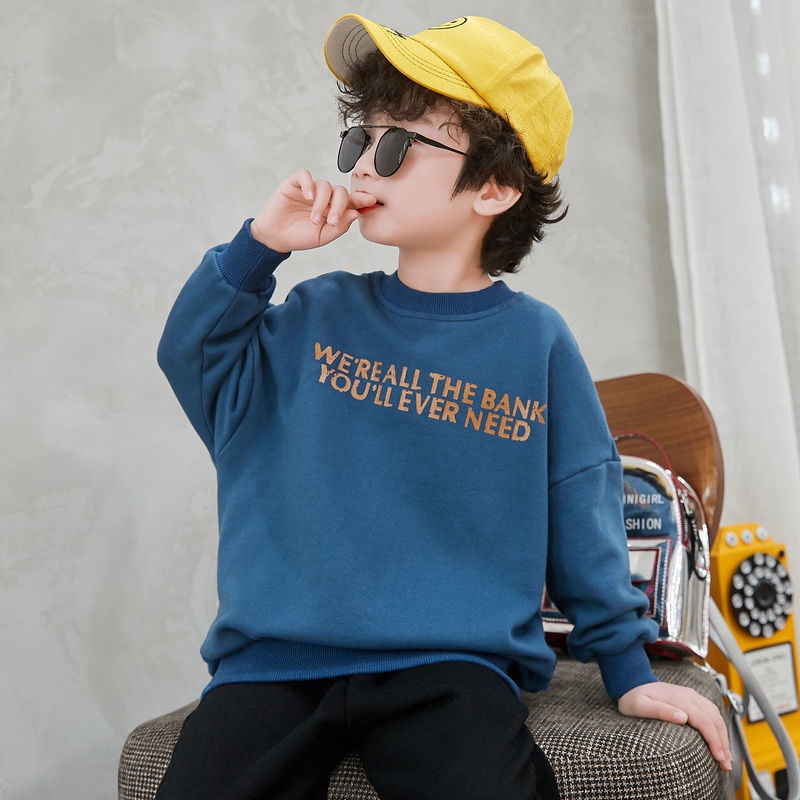 Áo sweater tay dài thời trang mùa thu cho bé trai