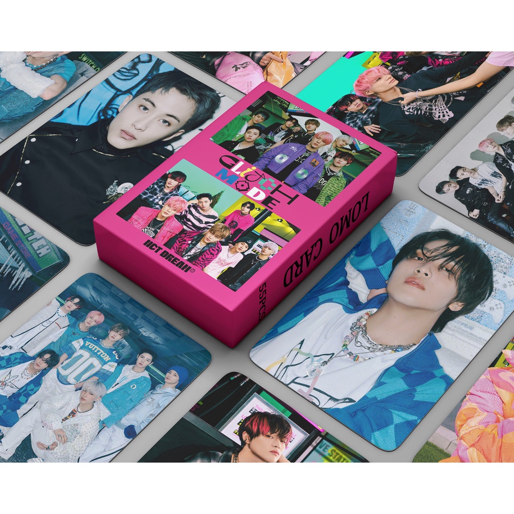 Set 55 Tấm Ảnh LOMO In Hình Nhóm Nhạc KPOP NCT DREAM GLITCH