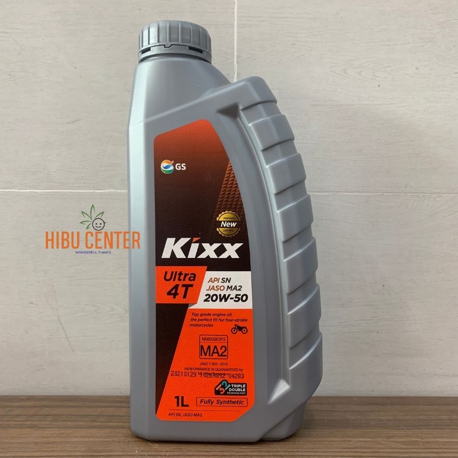 Dầu Nhớt Xe Số KIXX Ultra 4T 20W-50 SN/MA2 1 Lít Hàng Chính Hãng