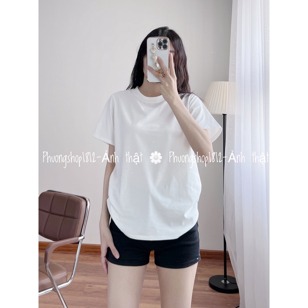 Áo Thun Nữ Basic Nhiều Màu,phom rộng-ẢNH THẬT