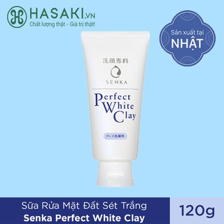 Sữa Rửa Mặt Tạo Bọt SENKA Chiết Xuất Đất Sét Trắng 120g