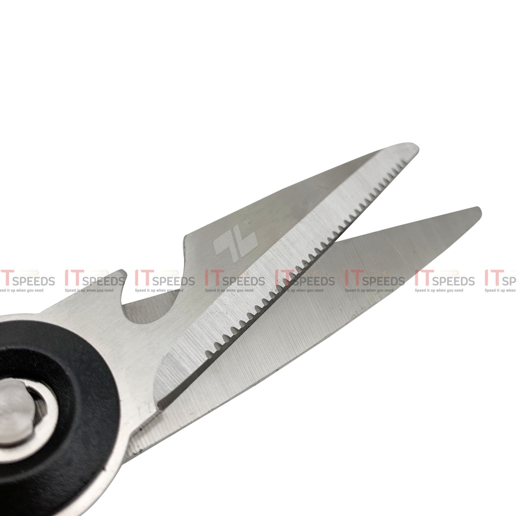 Kéo Đa Năng Thiên Long SC020, Lưỡi Thép Không Gỉ Sắc Bén, Dùng Cắt Giấy, Carton, Dây Cuộn, Kích Thước 20cm, Chính Hãng