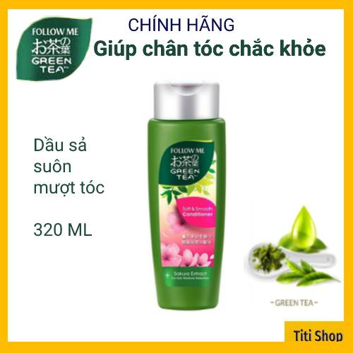 Dầu xả FOLLOW ME Green Tea suôn và mượt tóc 320ml