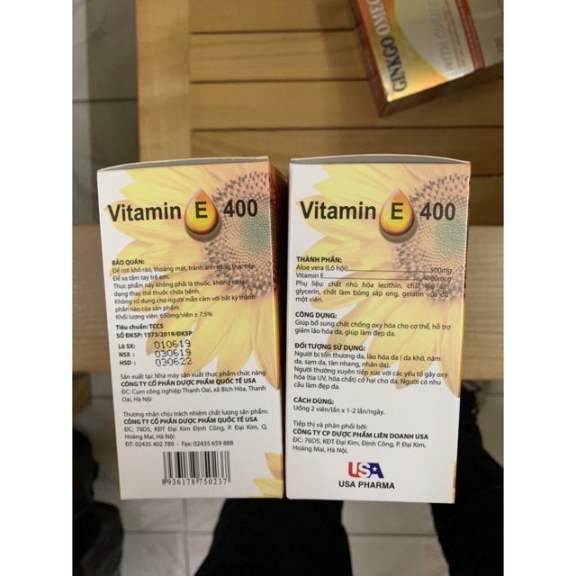 Vitamin E kèm tinh chất nha đam giúp sáng đẹp da | BigBuy360 - bigbuy360.vn