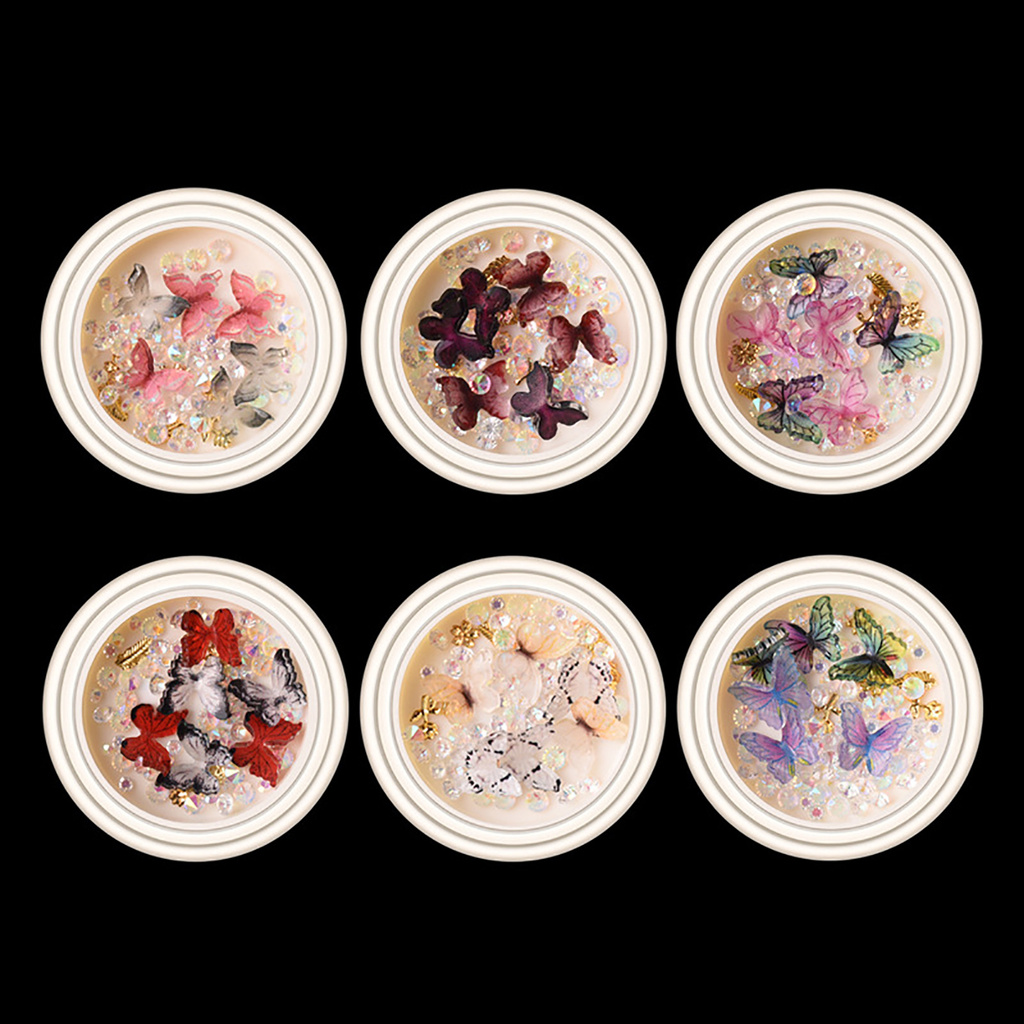 [Hàng mới về] Hộp Phụ Kiện Trang Trí Móng Tay Nghệ Thuật Cho Nữ