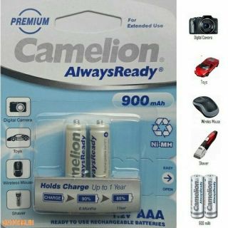 Pin sạc AAA Camelion 900 mAh vỉ 2 viên ( 900mah )