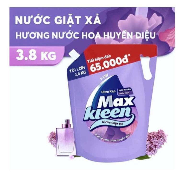 Nước Giặt Max kleen Hương Hoa Huyền Diệu 3,8kg