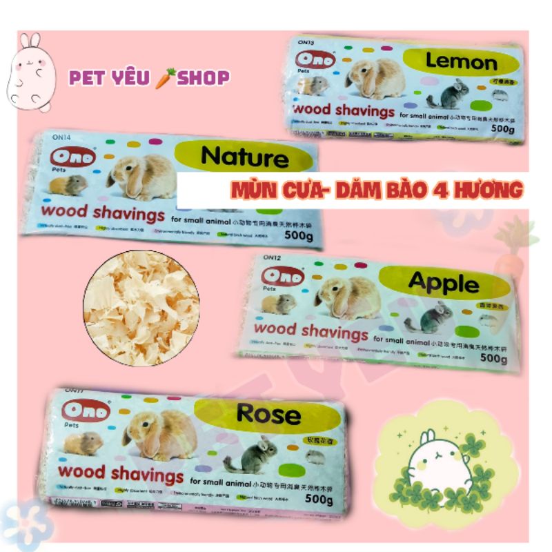 Dăm bào - mùn cưa 4 mùi hương lót chuồng thỏ, bọ, hamster,chinchilla ,nhím, sóc