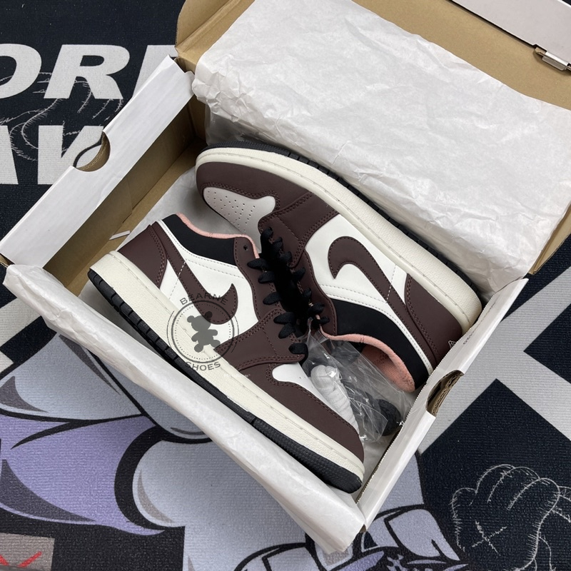Giày Jordan 1 Low Mocha , Giày thể thao nam nữ jordan 1 cổ thấp nâu | Bearne Shoe