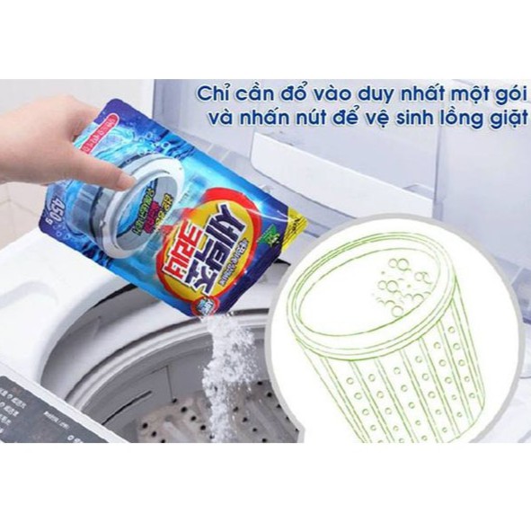 BỘT TẨY VỆ SINH LỒNG MÁY GIẶT HÀN QUỐC SANDOKKAEBI - 450G
