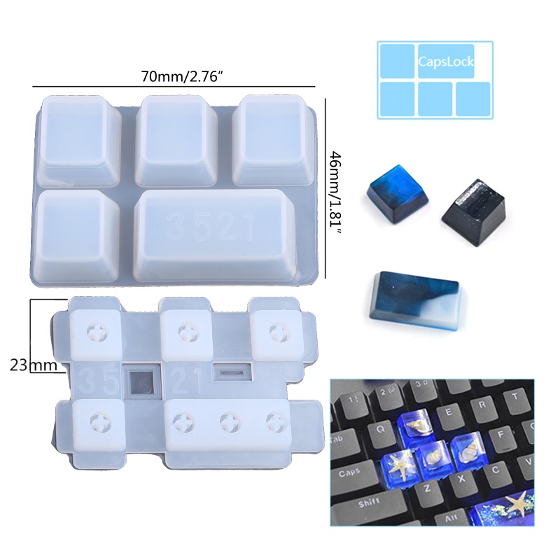 Khuôn Silicone Làm Đá Resin Epoxy UV Hình Dấu Chân Thú Cưng