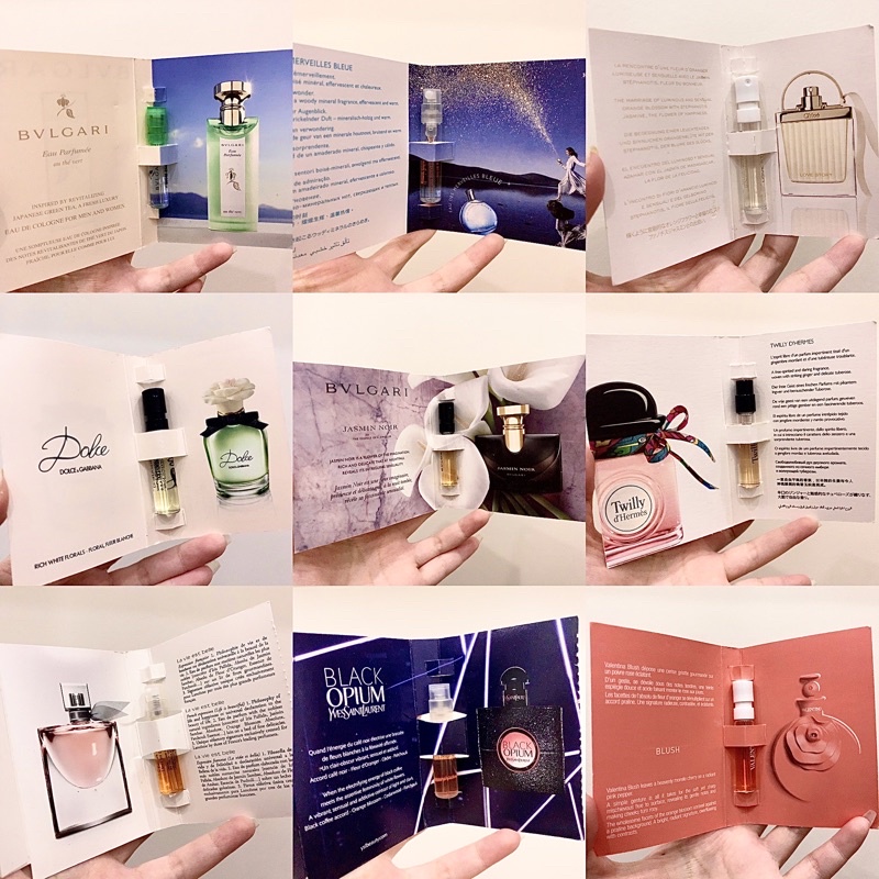 Mẫu thử vial, sample nước hoa nhiều loại