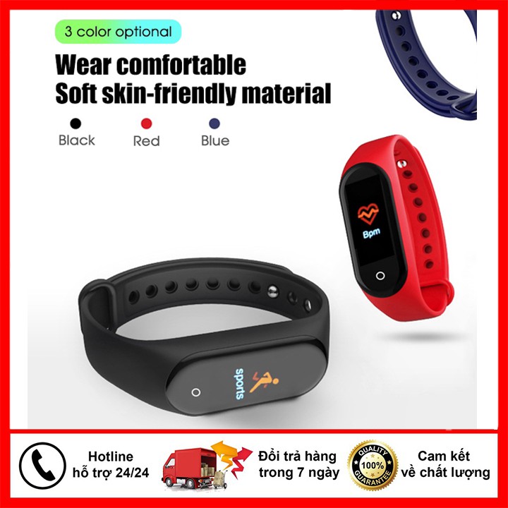 🔥BH 12 Tháng 🔥Đồng hồ thông minh M4 chống nước IP67 đo nhịp tim huyết áp – thông báo cuộc gọi | BigBuy360 - bigbuy360.vn