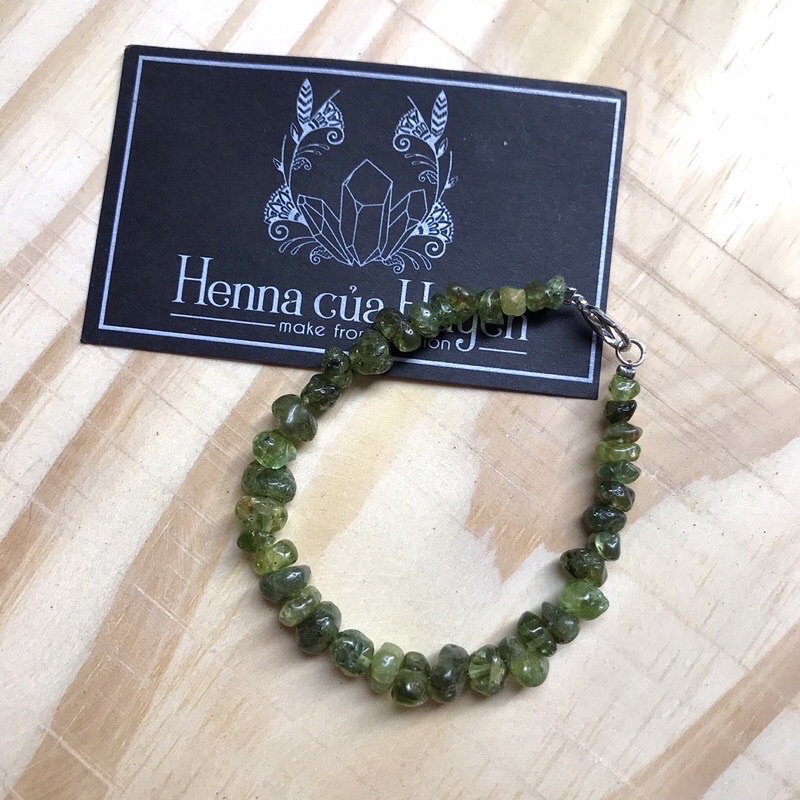 [,tourmaline,citine,peridot] Vòng tay đá thiên nhiên,vòng tay đá vụn,vòng tay handmade,đá thiên nhiên,đá vụn bóng,đá vụn