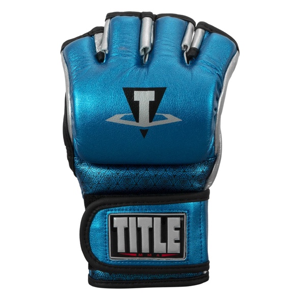 Găng Tay Title MMA Menace Metallic Training Gloves - Blue