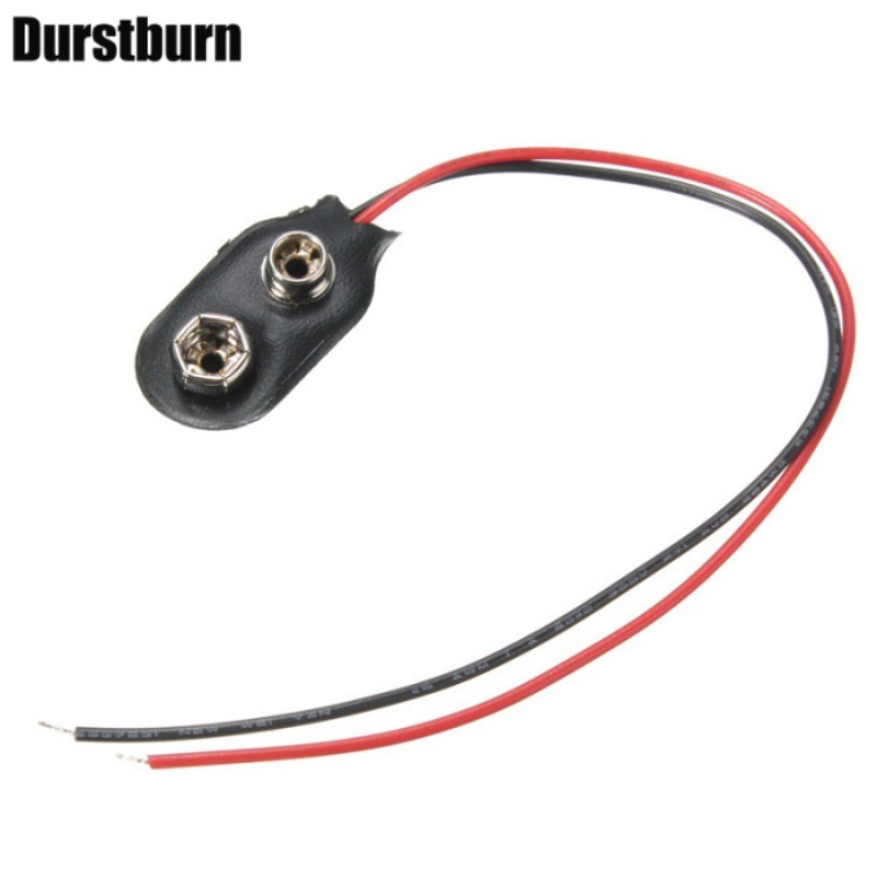 Set 10 Dây Cáp Kết Nối Pin 9V Chiều Dài 15cm