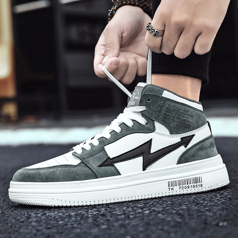 Giày Thể Thao Da Pu Phối Màu Hỗ Trợ Tăng Chiều Cao Phong Cách Hàn Quốc Thời Trang | BigBuy360 - bigbuy360.vn