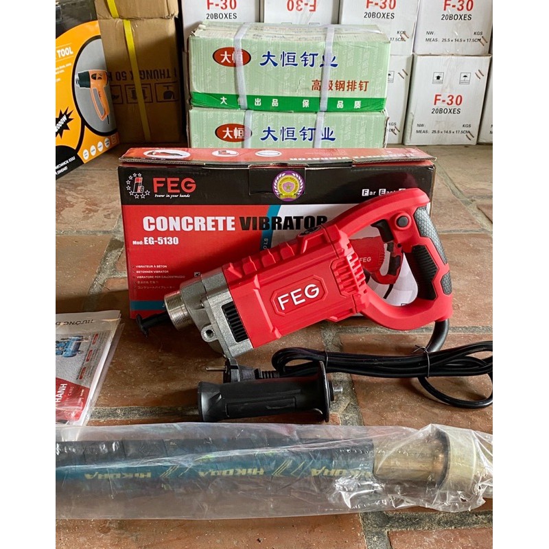 Bộ Máy đầm dùi betong cầm tay FEG - EG5130 ❖ dụng cụ đầm dùi bê tông❖ Nhỏ gọn, dễ sử dụngg