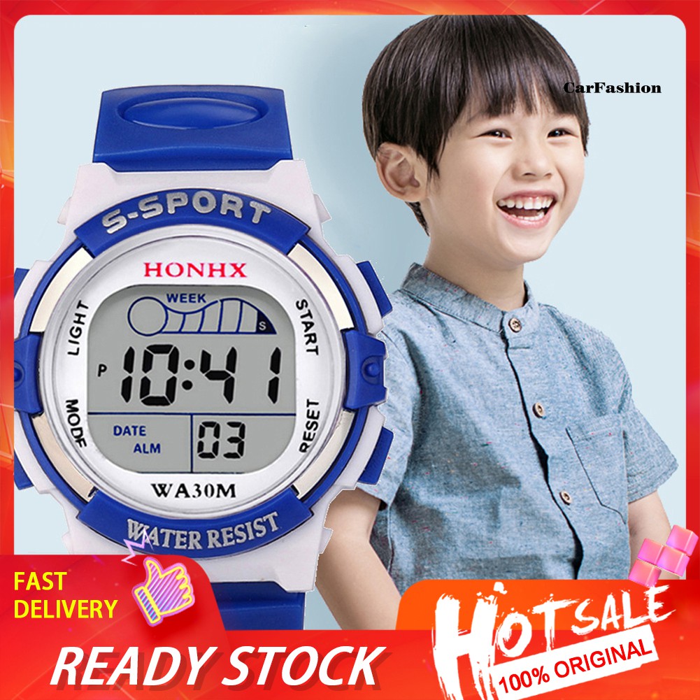 Đồng Hồ Đeo Tay Điện Tử Kiểu Dáng Thể Thao Cho Bé Trai Và Bé Gái