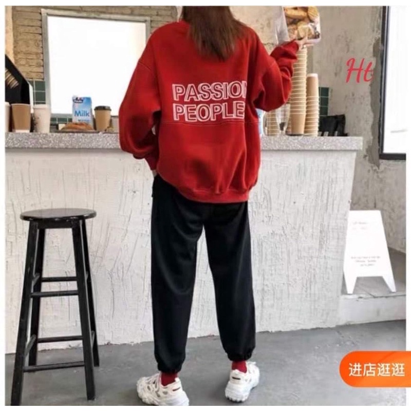 Bộ nỉ ngoại đỏ Passion H2B