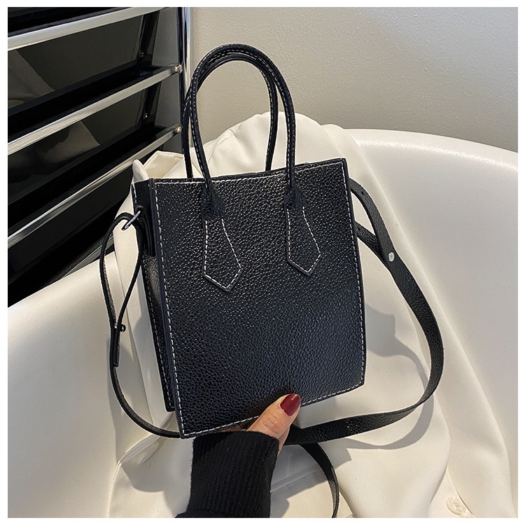 Túi Đeo Chéo Hình Vuông Nhỏ Màu Sắc Tương Phản Thời Trang Hàn Quốc 2022