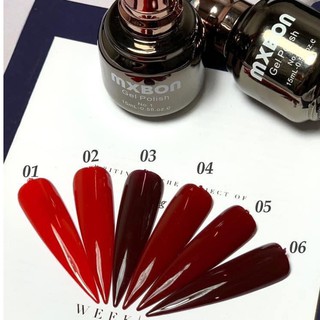 Sơn gel đỏ Mxbon đặc biệt không ánh tím