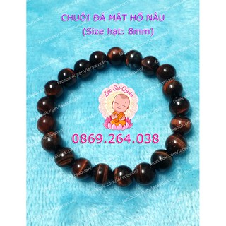 Chuỗi đeo tay mắt hổ nâu 8mm
