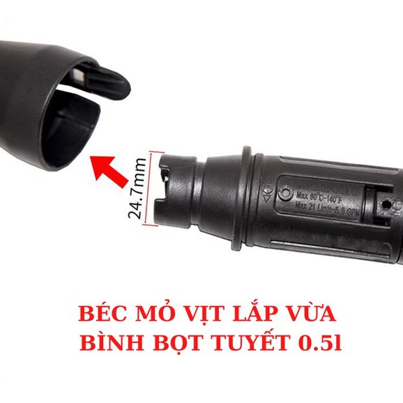 Súng rửa xe, Súng rửa xe áp lực cao ren ngoài 22 và 14mm