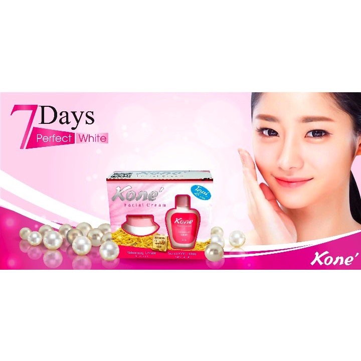 Combo 2 Bộ Kem Trắng Da Mờ Nám Kone Facial Cream Thái Lan