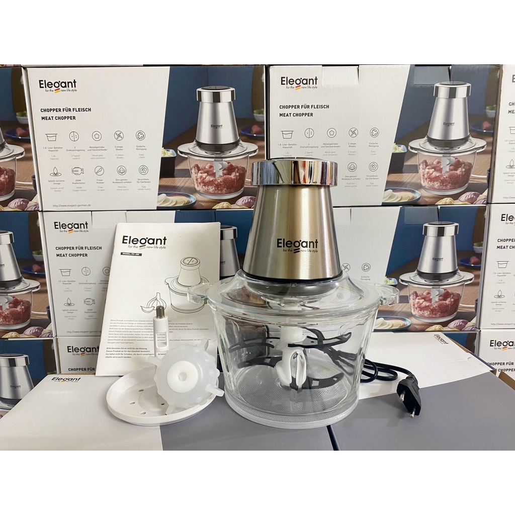 Máy xay thịt đa năng Elegant công suất 350W xay đa dạng các loại thực phẩm, nhập Đức