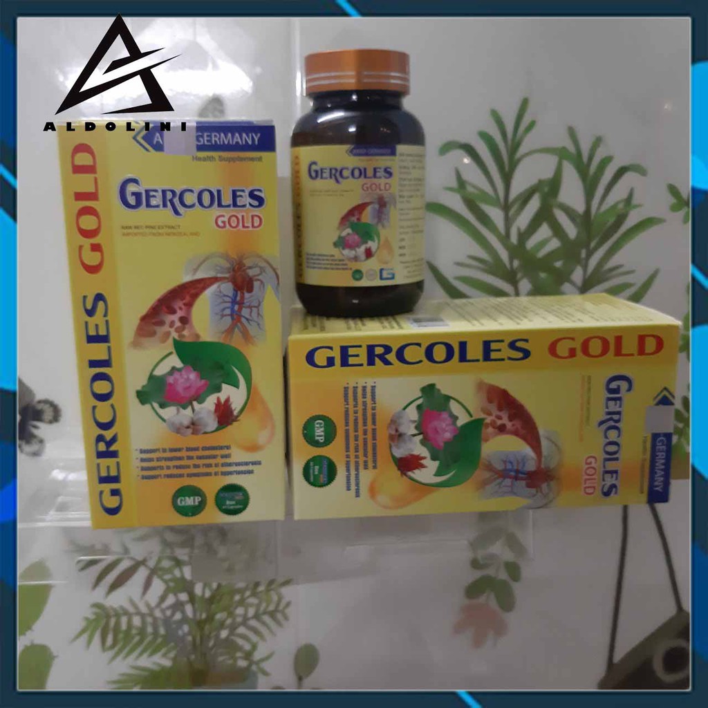 VIÊN UỐNG GERCOLES GOLD - Hỗ Trợ Hạ Mỡ Máu Giảm Nguy Cơ Xơ Vữa Ổn Định Huyết Áp- CHÍNH HÃNG HỘP 30 VIÊN