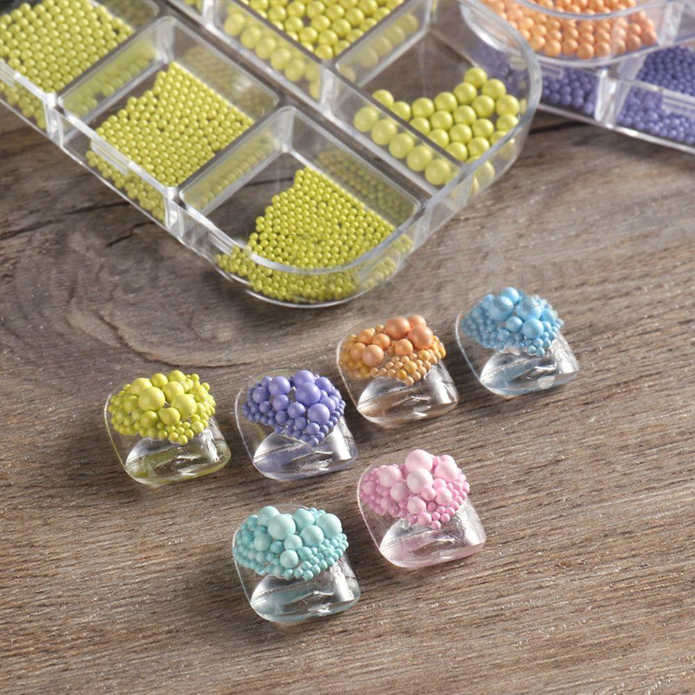 Hạt Cườm Trang Trí Móng Tay Nghệ Thuật|Vật Liệu Trang Trí Móng Tay Màu Kẹo Ngọt Phong Cách Vintage