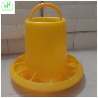 1 Máng ăn nhỡ liền vành (số 3) (Gà, Vịt, Ngan, Ngỗng, Chim....) Chia ô, Kích Thước 33x33x20Cm - Nhựa Bình Thuận