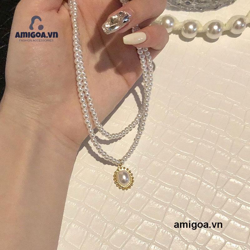 ✨✨Vòng cổ choker ngọc trai phối mặt hình bướm thời trang Hàn Quốc cho nữ