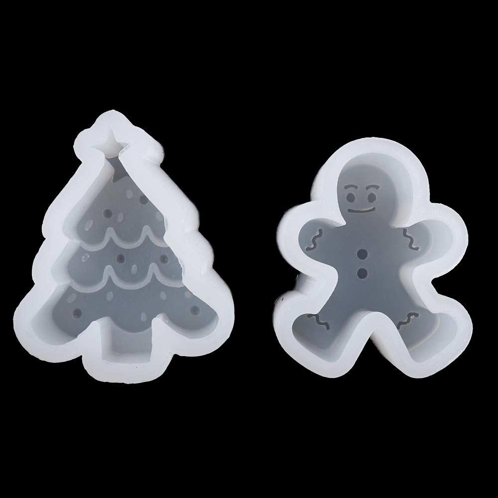 Khuôn Làm Nến Handmade Hình Tuần Lộc / Bánh Gừng / Cây Thông Giáng Sinh Trang Trí