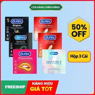 FREESHIP - Bao cao su Durex siêu mỏng, có gai/ Durex mát mỏng, bao cao su siêu mỏng, Bao cao su ôm sát
