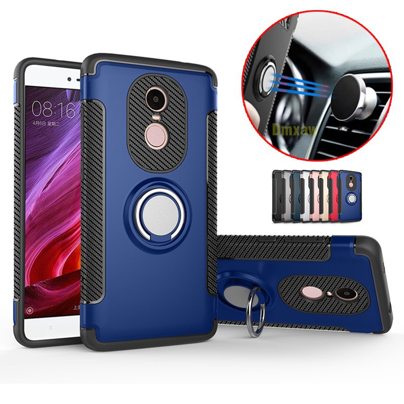 Ốp lưng chống sốc có nhẫn đỡ cá tính cho Xiaomi Redmi Note 3 4 4x Pro