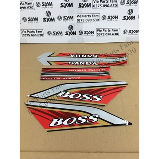 Bộ tem xe máy boss sym