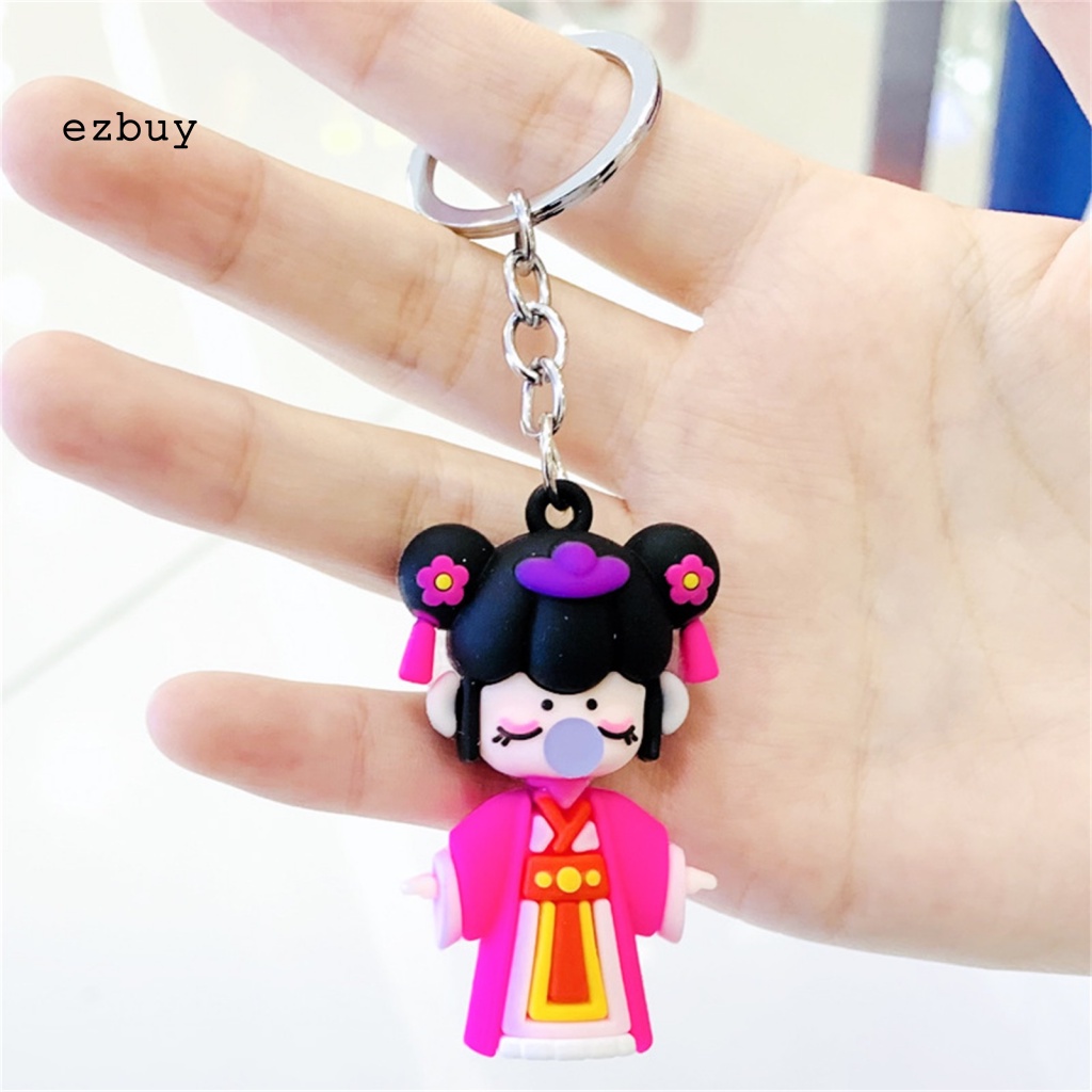 Móc Chìa Khóa Unisex Hình Cô Gái Đáng Yêu Chống Mòn Dùng Làm Quà Tặng