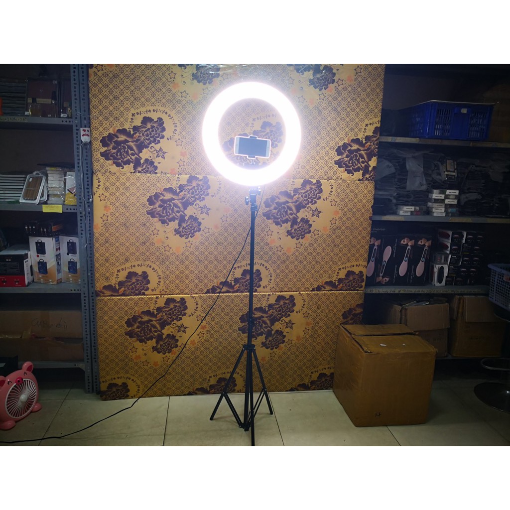 Đèn Hỗ Trợ Livestream Cực Đại 46CM, Chụp Hình Sản Phẩm, Makeup, Studio RL-18