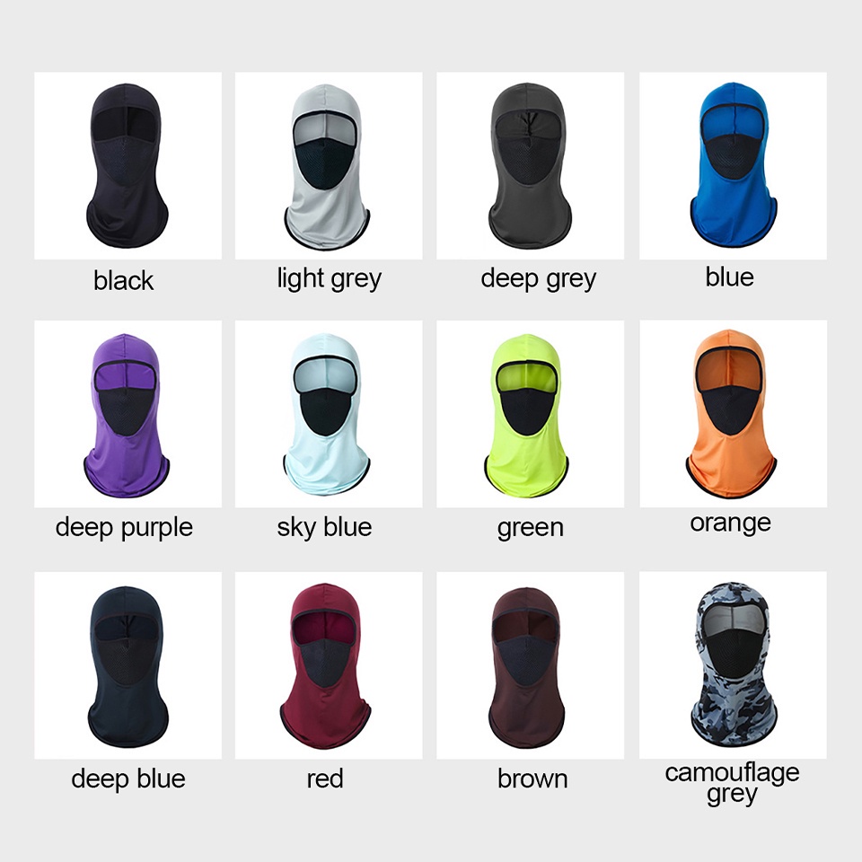 Vỏ Trùm Mặt Bằng Lụa Lạnh Chống Nắng Cho Hoạt Động Ngoài Trời