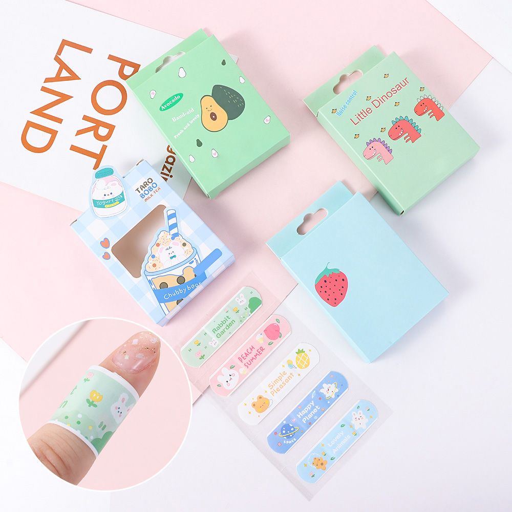 Bộ 20 băng cá nhân chống nước thoáng khí họa tiết hoạt hình độc đáo tùy chọn