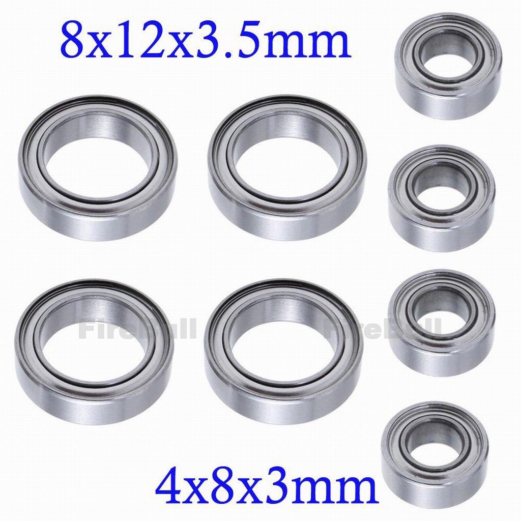 8 Vòng Bi 4x8x3mm MR84ZZ / MR128ZZ 8x12x3.5mm Cho HSP Himoto E18 WLtoys 1 / 18 RC Phụ tùng ô tô A949