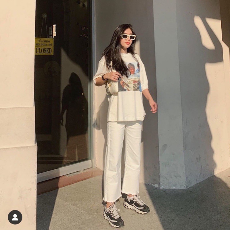 [Mã FAGREEN245 giảm 10% tối đa 30K đơn 99K] SET ÁO PULL HÌNH KÈM QUẦN CULOTTES KAKI TRẮNG HỒNG | BigBuy360 - bigbuy360.vn