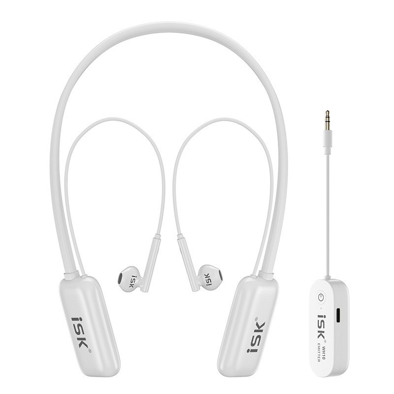 Tai nghe kiểm âm ISK WH10 không dây với tần số sóng 2.4G siêu thấu các vật cản 10m tương thích tất cả các thiết bị.