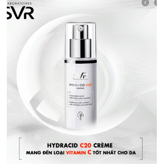 Kem chống nhăn, làm sáng da SVR Hydracid C20 Creme 30ml